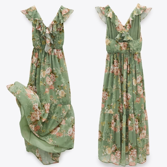 🔥Last 2🔥 ZARA Floral midi dress - Picture 5 of 10